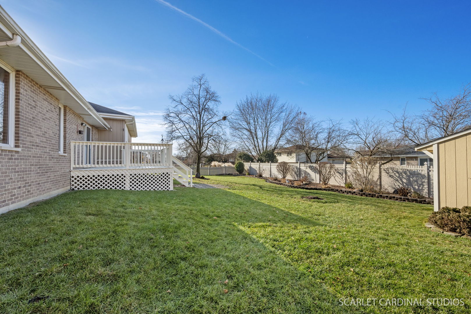 20428 South Grand Prairie Lane Frankfort, IL 60423 - Photo 26 of 29 a view of a backyard with plants and large trees