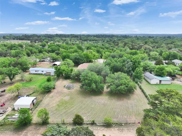 a view of a lake with a city