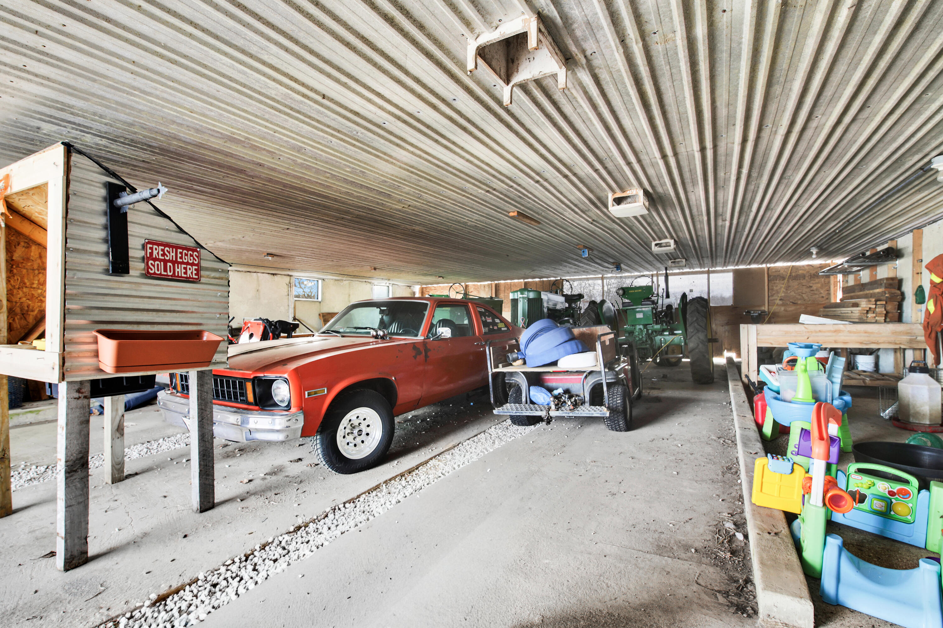 N3429 Highview Road Lyndon, WI 53011 - Photo 16 of 22 Interior of Polebarn