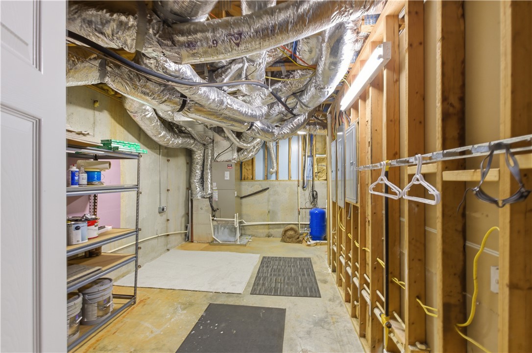 501 Capri Point Lavonia, GA 30553 - Photo 22 of 50 This unfinished basement offers potential for customization and additional storage solutions.