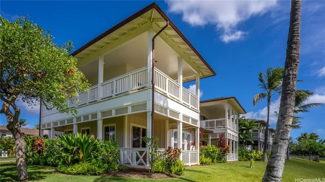 a view of a building with a yard