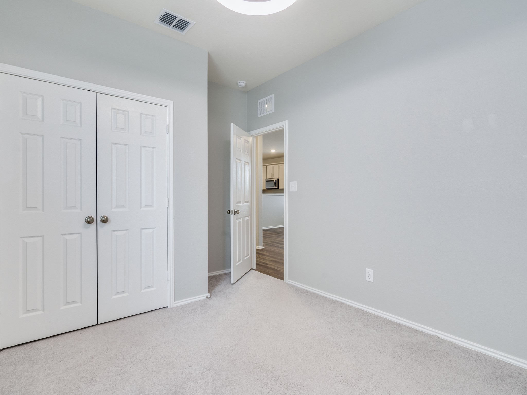 388 Begonia Street Buda, TX 78610 - Photo 15 of 21 Unfurnished bedroom with light carpet and a closet