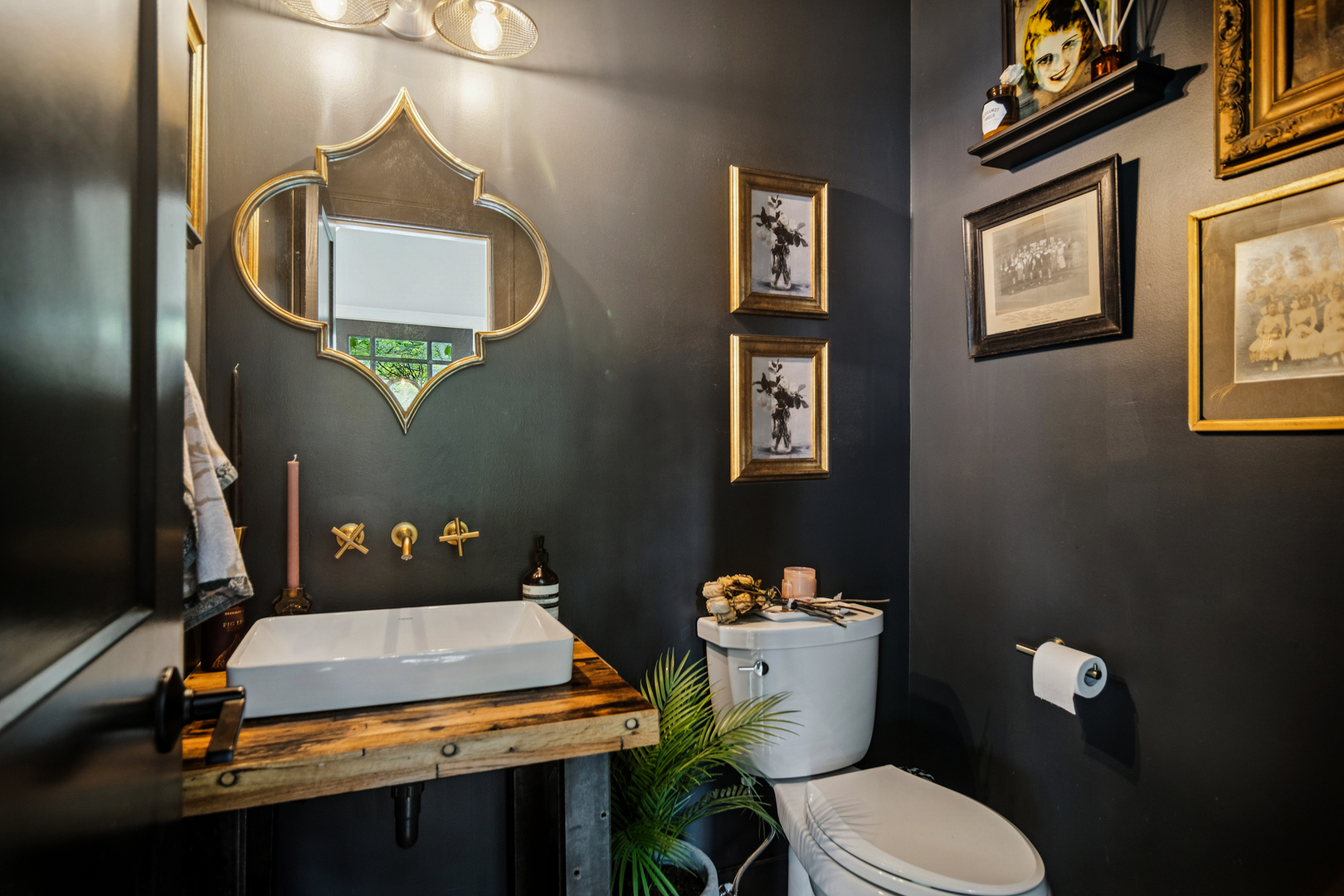 21318 Illinois Rte 59 Barrington, IL 60010 - Photo 17 of 42 a bathroom with a toilet a sink and mirror