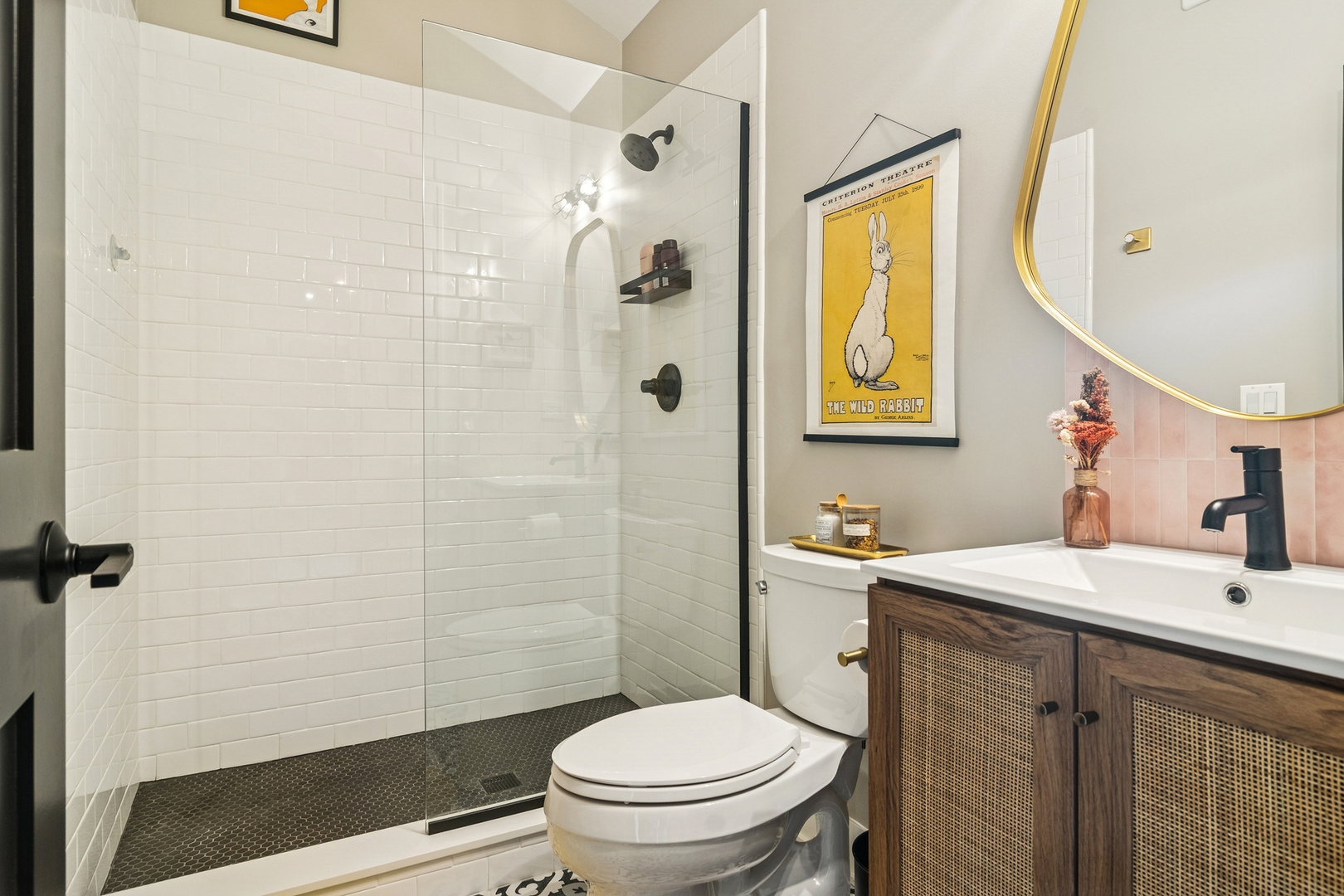 21318 Illinois Rte 59 Barrington, IL 60010 - Photo 28 of 42 a bathroom with a sink a toilet and shower