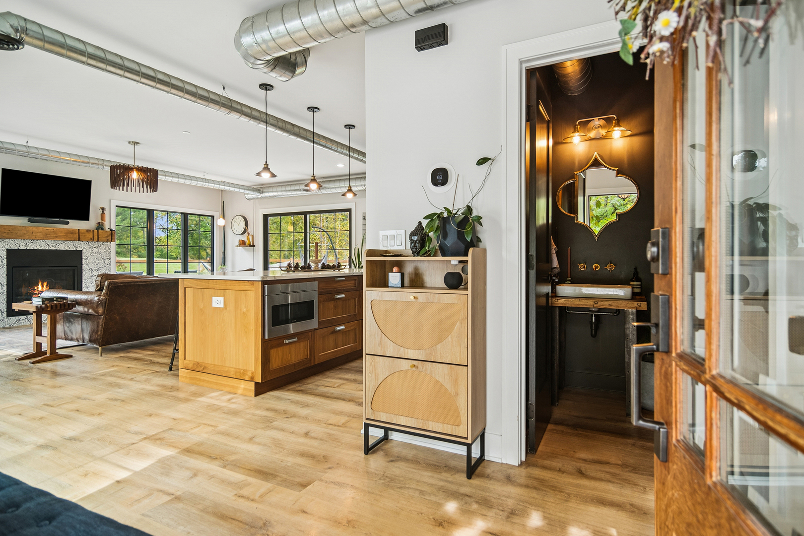 21318 Illinois Rte 59 Barrington, IL 60010 - Photo 4 of 42 a view of a kitchen with a sink and refrigerator