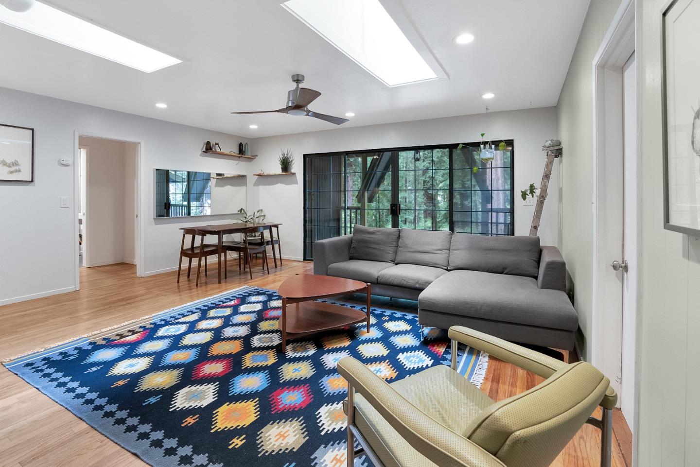845 Redwood Road Felton, CA 95018 - Photo 11 of 28 a living room with furniture and a rug