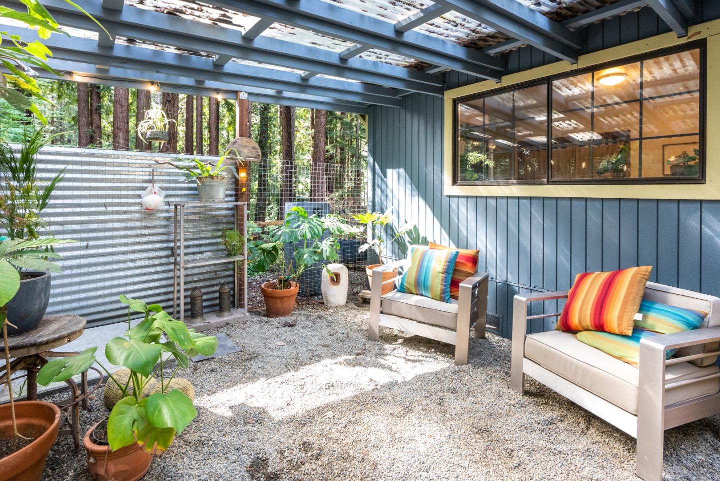 845 Redwood Road Felton, CA 95018 - Photo 26 of 28 a outdoor living space with furniture