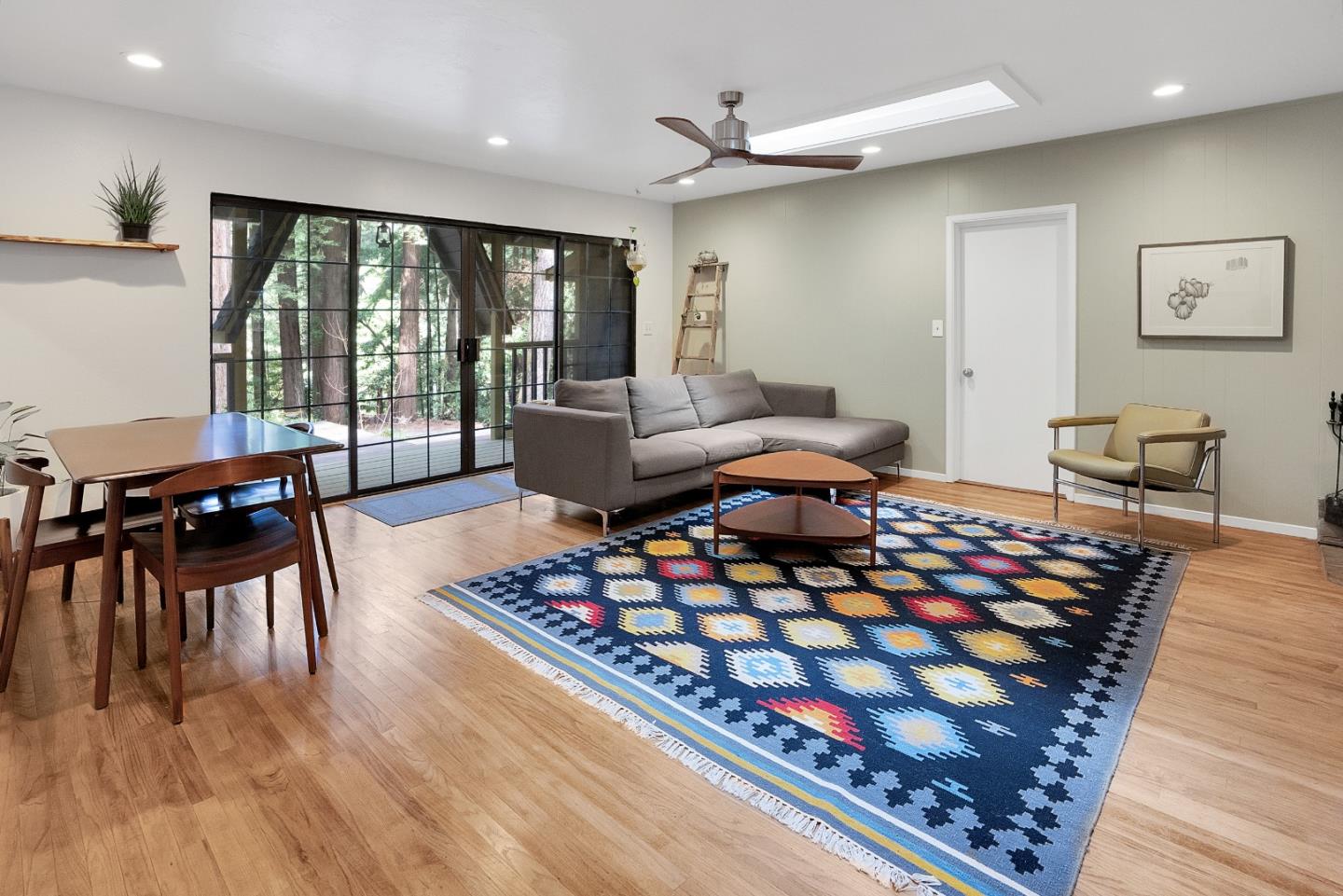 845 Redwood Road Felton, CA 95018 - Photo 10 of 28 a living room with furniture rug and a table
