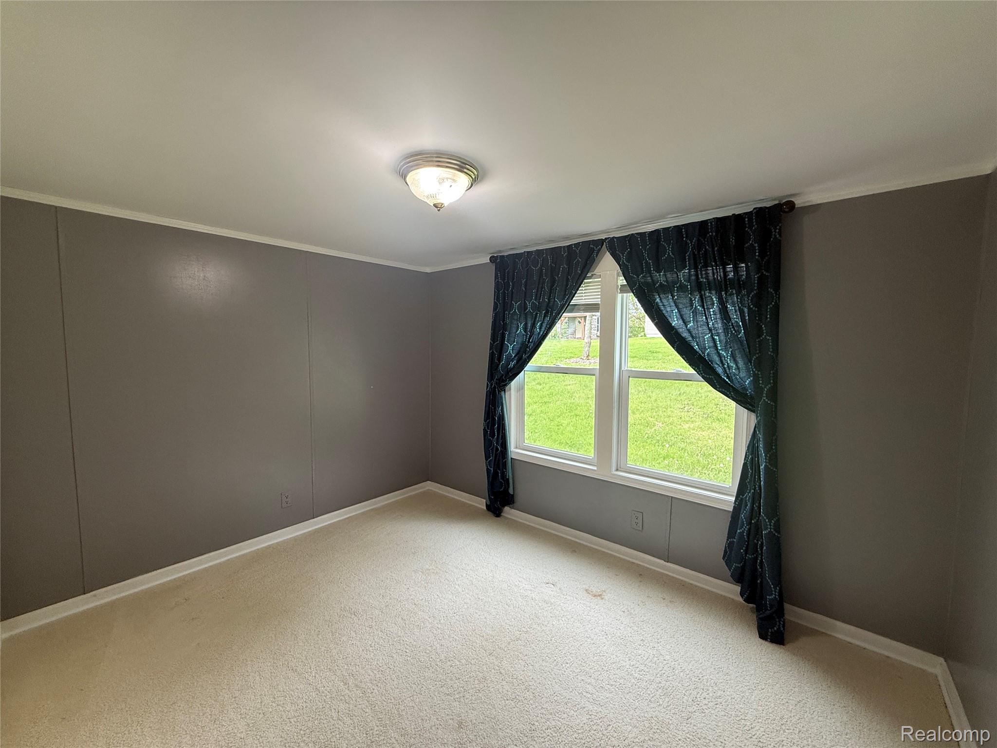 7149-7163 Burpee Road Grand Blanc, MI 48439 - Photo 18 of 72 Unfurnished room featuring light colored carpet and crown molding