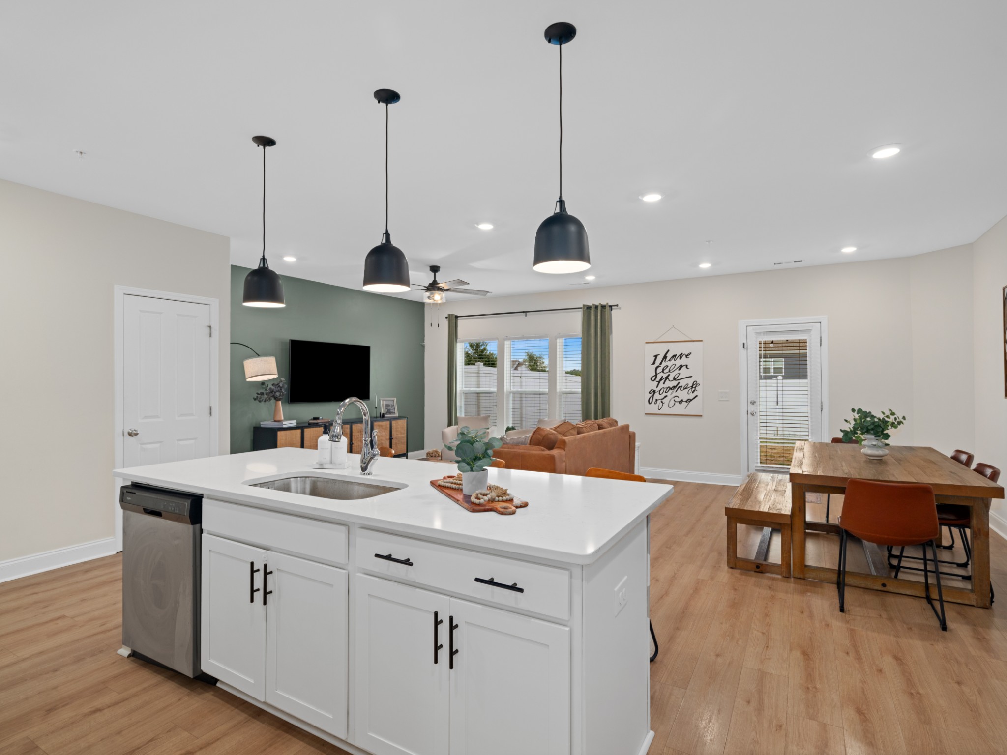 1043 June Wilde Ridge Spring Hill, TN 37174 - Photo 11 of 35 a view of living room with furniture and wooden floor