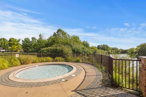 a front view of a building with street view