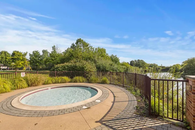 a front view of a building with street view
