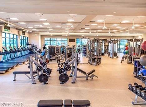 205 Via Perignon, Unit 23 Naples, FL 34119 - Photo 35 of 37 a view of a room with gym equipment