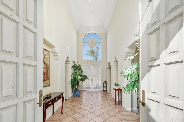 a view of balcony with furniture