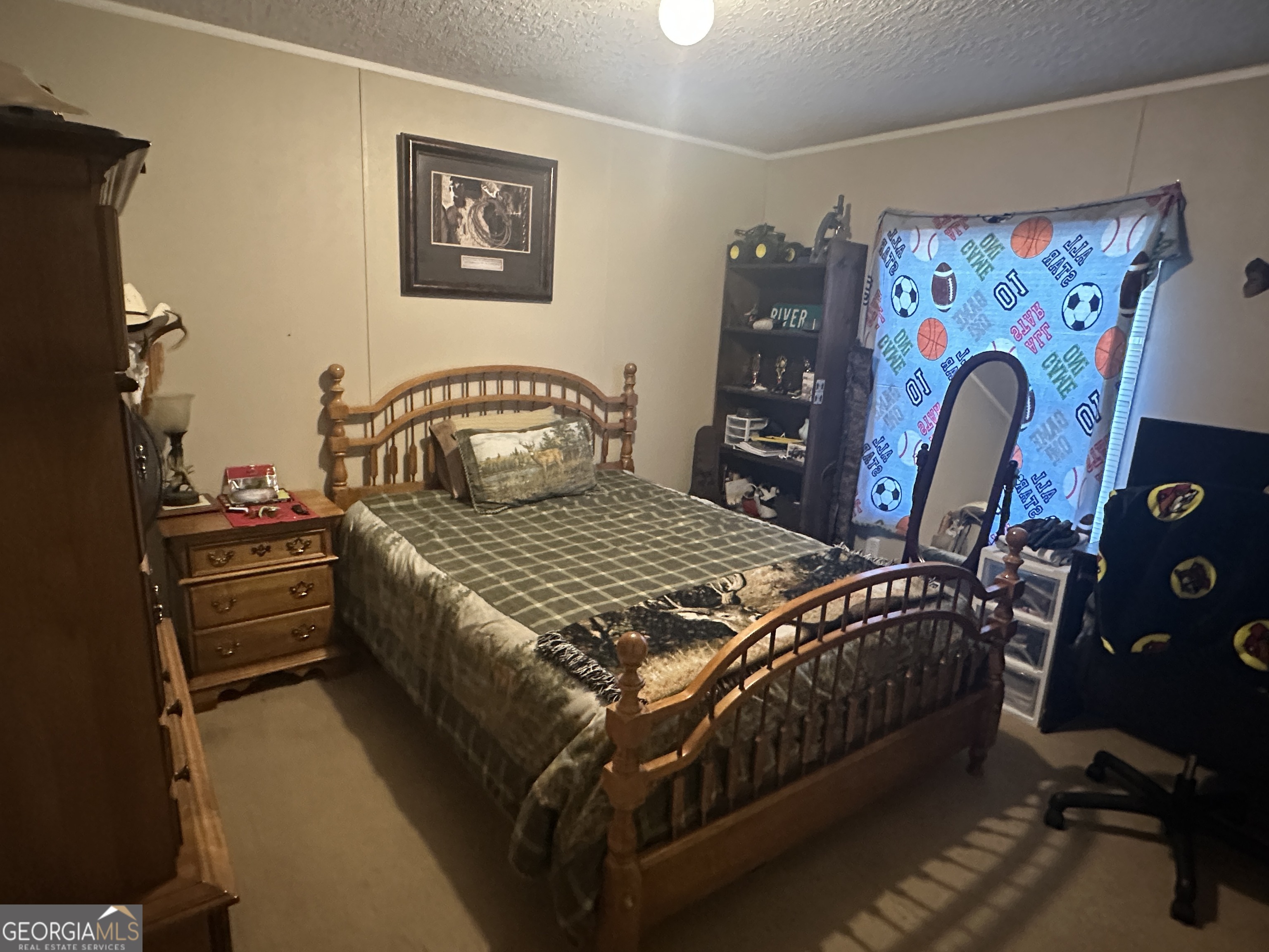 208 Oak Grove Lane Sylvania, GA 30467 - Photo 13 of 31 a bedroom with a bed and a table in it
