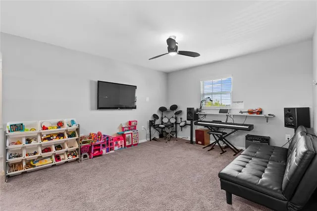 a bedroom with a bed and a walk in closet