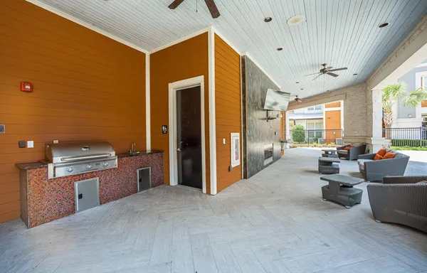 a very nice looking room with a large window