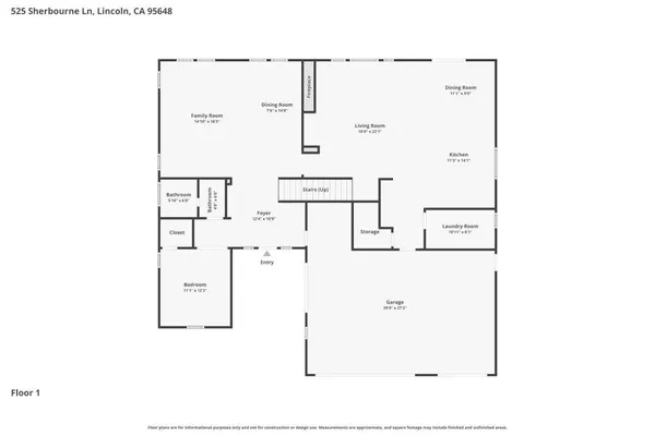 $899,900 | 525 Sherbourne Lane, Lincoln, CA 95648