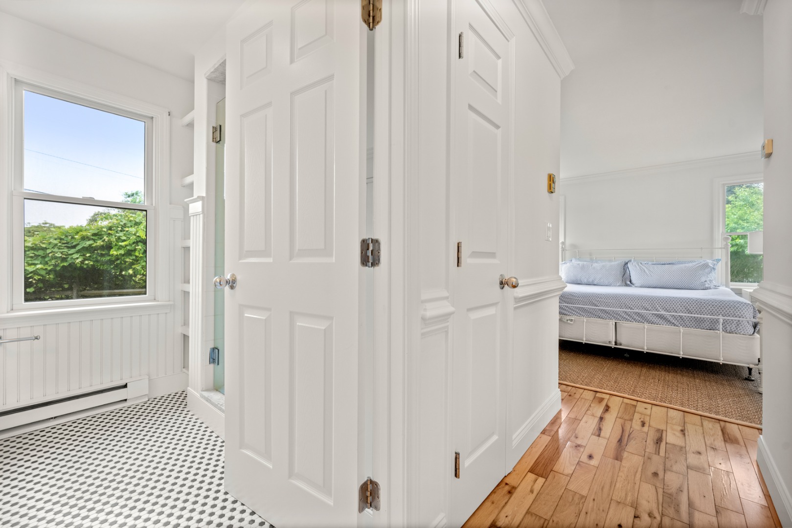 4 Berkley Street Nantucket, MA 02554 - Photo 26 of 47 a view of a bedroom with furniture and windows