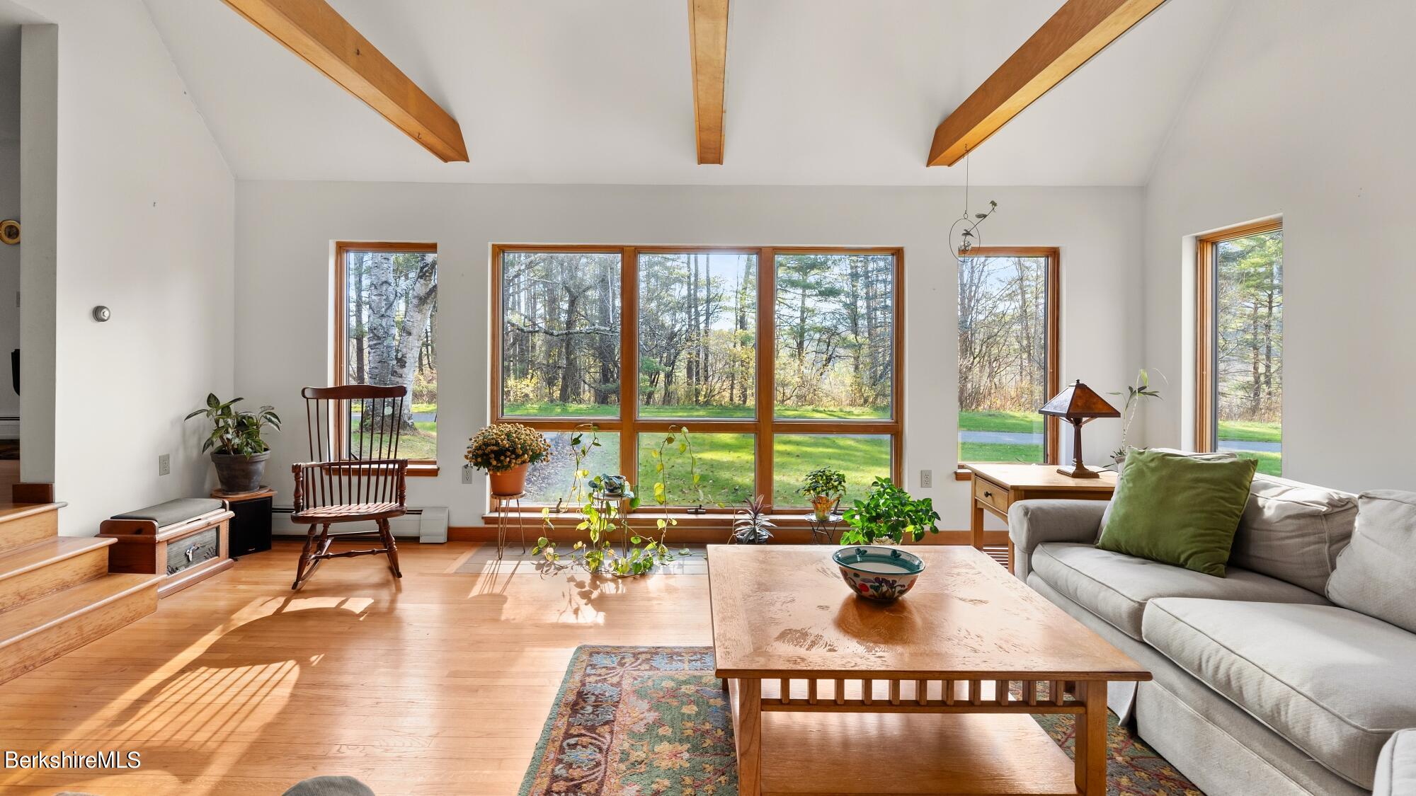 16 Interlaken Road Stockbridge, MA 01266 - Photo 8 of 42 a living room with furniture and a large window