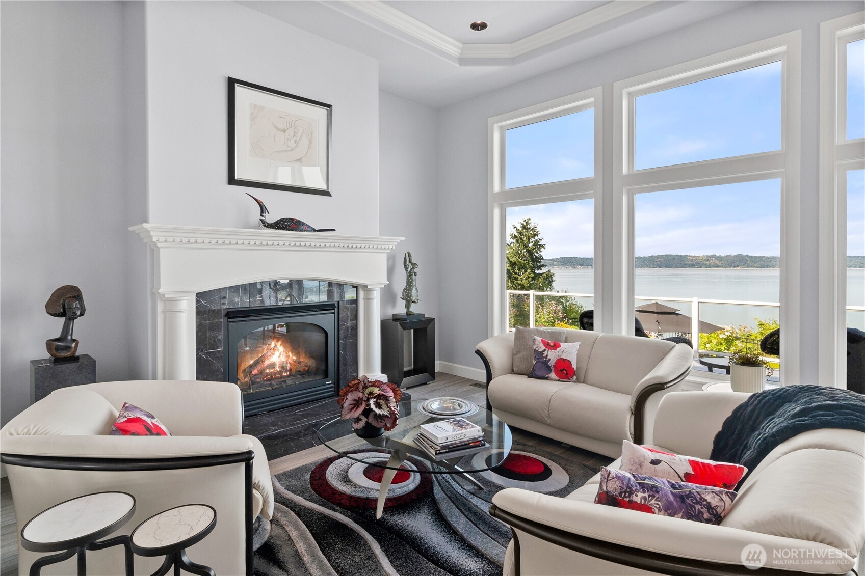 4346 Southwest 307th Street Federal Way, WA 98023 - Photo 13 of 40 a living room with furniture and a fireplace