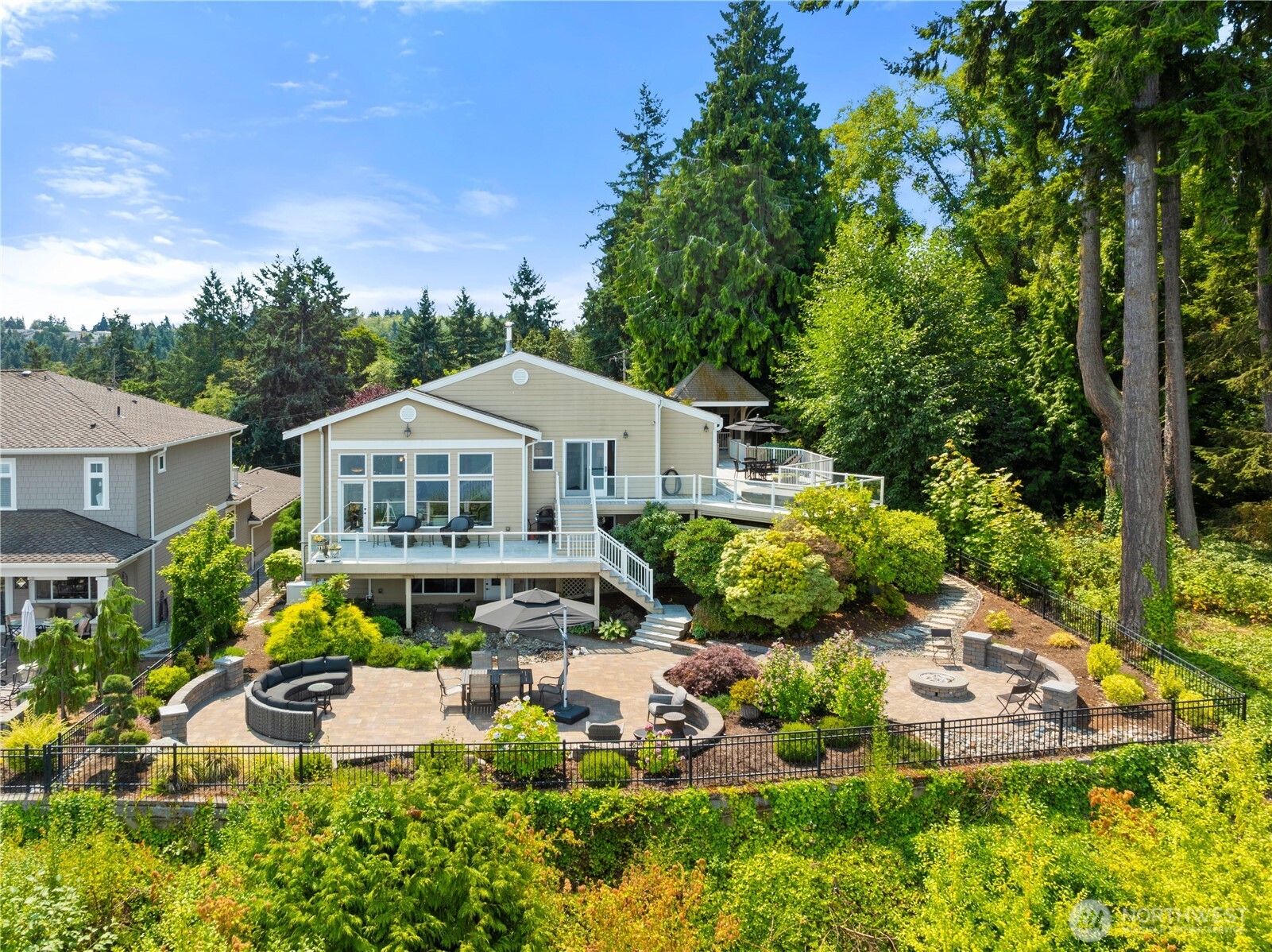 4346 Southwest 307th Street Federal Way, WA 98023 - Photo 3 of 40 a aerial view of a house with swimming pool and garden