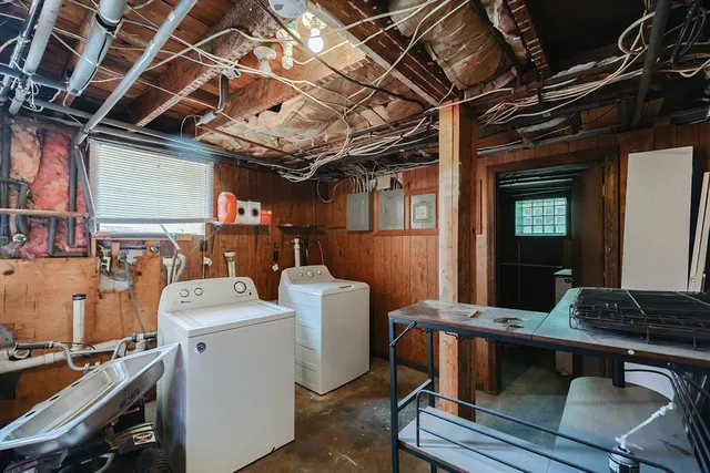 a view of storage and utility room