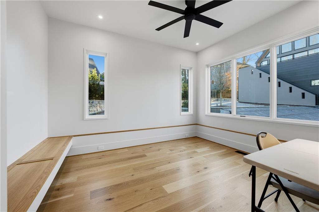 1033 Reeder Circle Northeast Atlanta, GA 30306 - Photo 18 of 77 a view of room with window and wooden floor