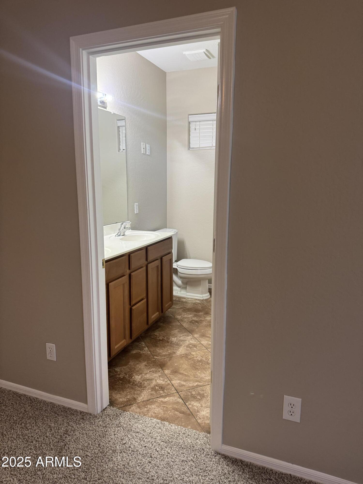 3600 East Denim Trail San Tan Valley, AZ 85143 - Photo 41 of 50 a view of a bathroom with a sink and mirror