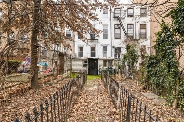 a front view of a building