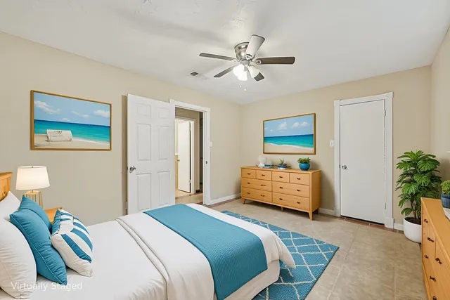 a house view with a garden space