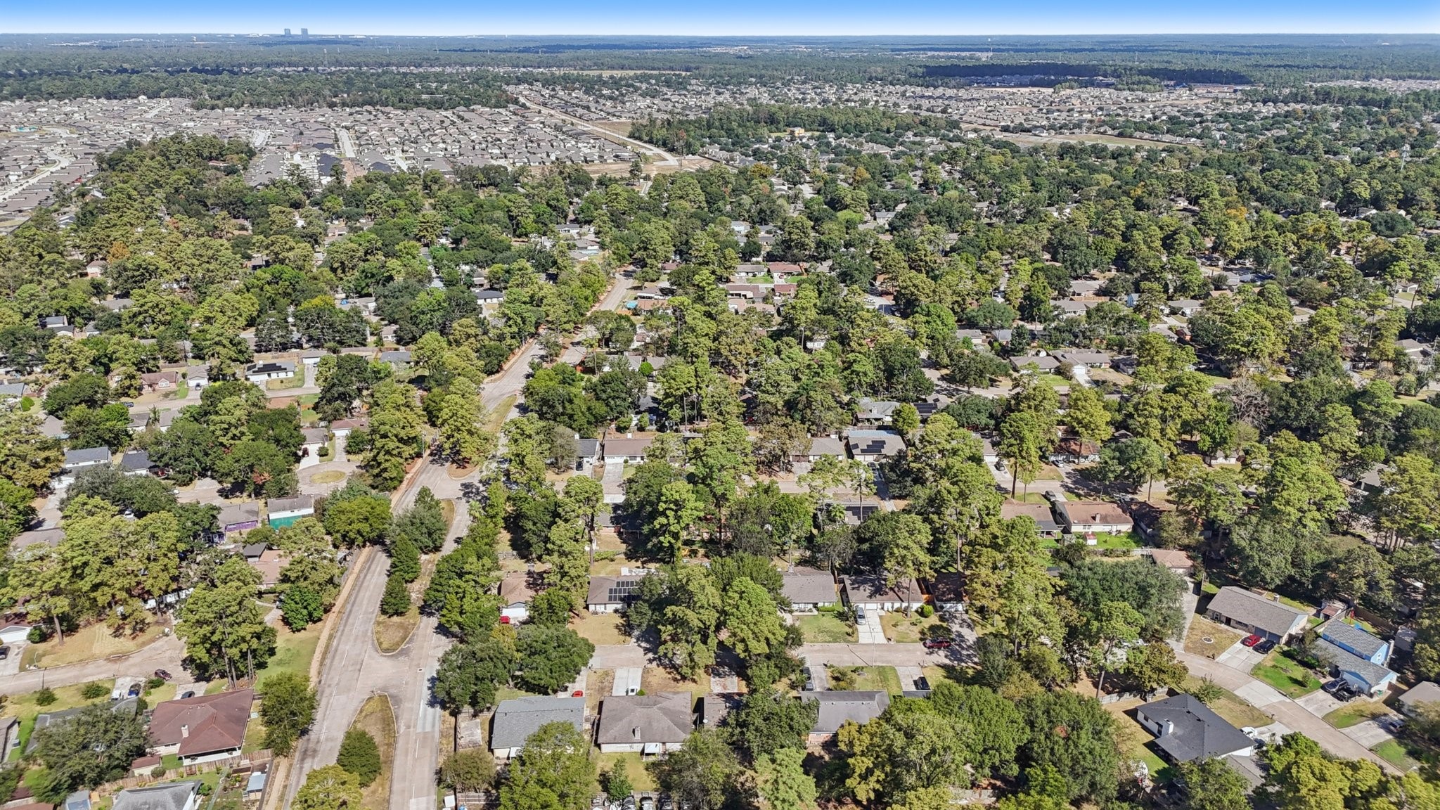 4310 Towergate Drive Spring, TX 77373 - Photo 44 of 46 an aerial view of a houses with a yard