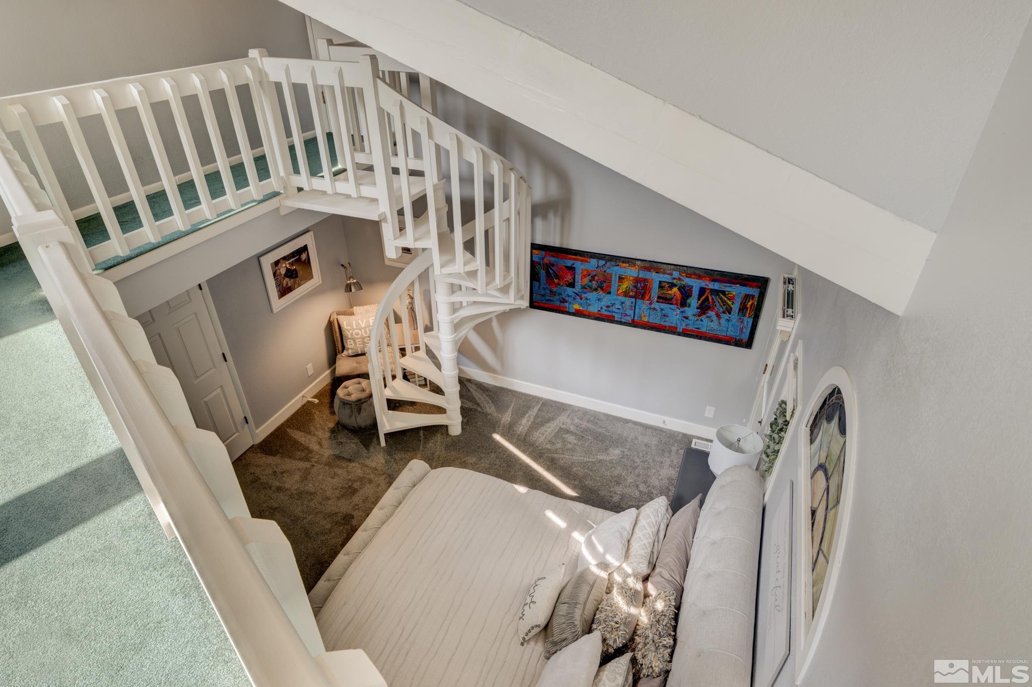 4185 Juniper Creek Road Reno, NV 89519 - Photo 19 of 40 a view of staircase with white walls