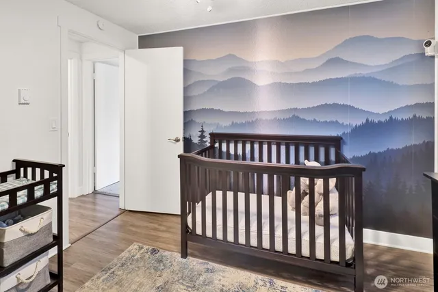 a view of a hallway with staircase