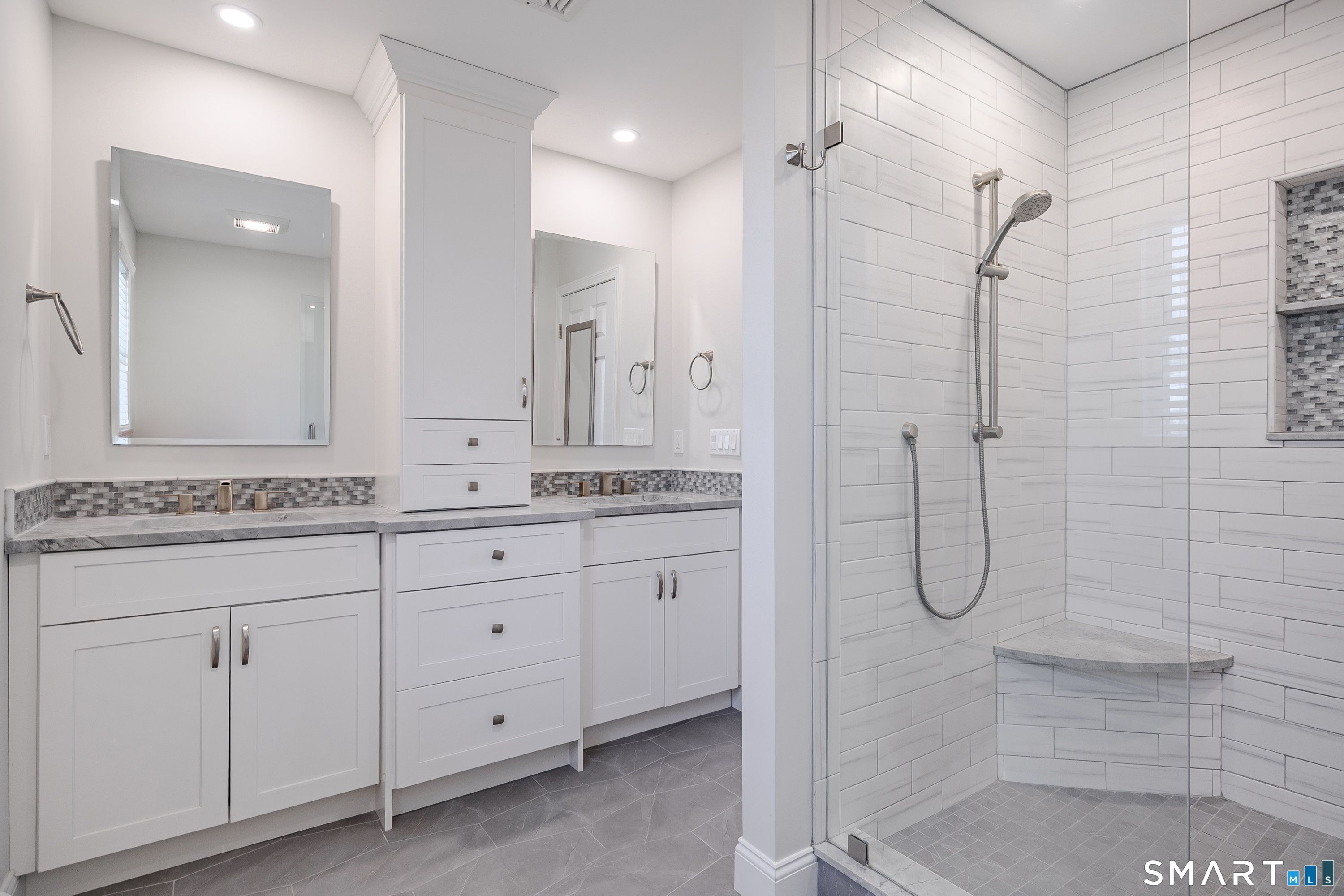 44 Gelding Hill Road Newtown, CT 06482 - Photo 20 of 39 Fully Renovated Bathroom With Double Sink Vanity