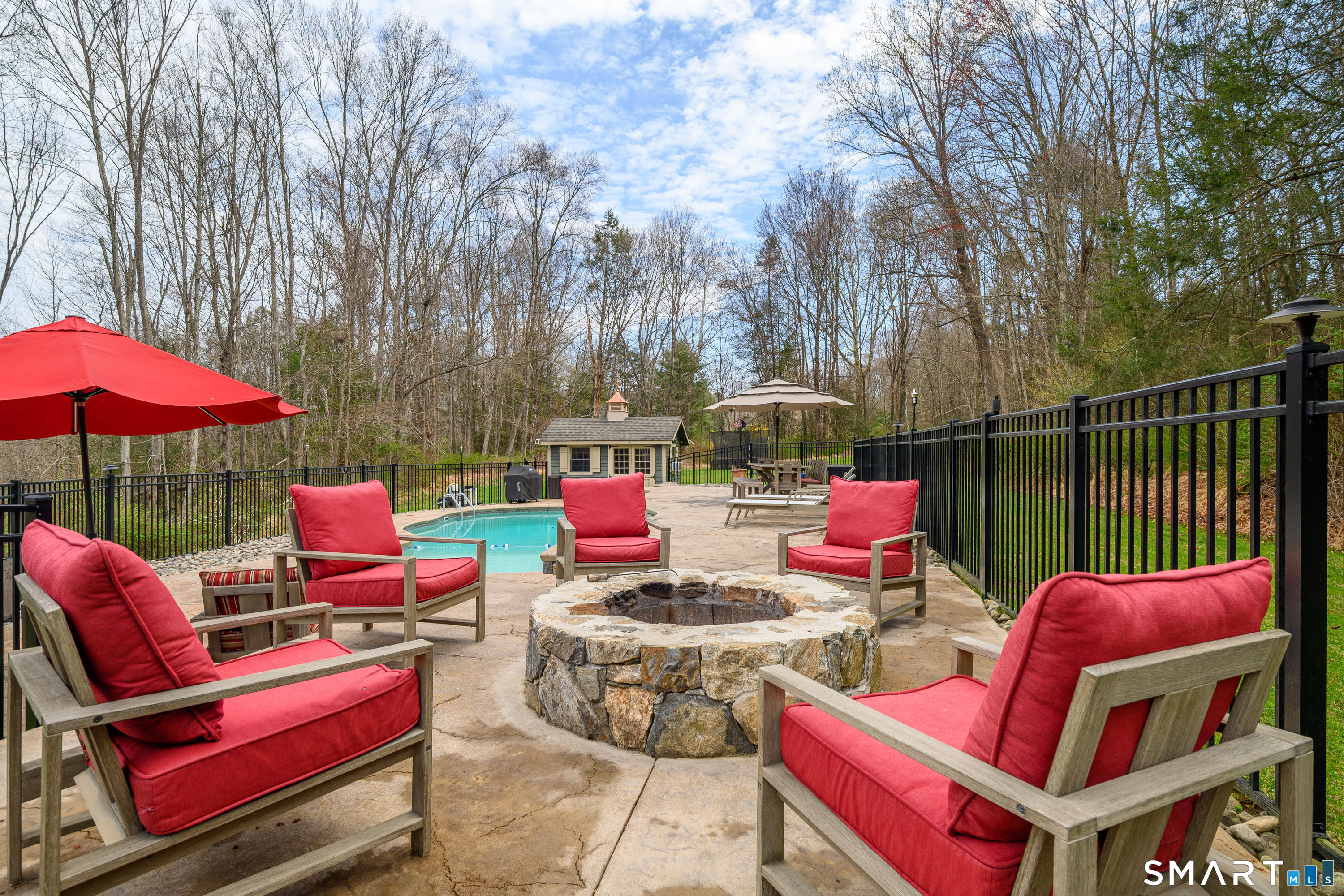 44 Gelding Hill Road Newtown, CT 06482 - Photo 36 of 39 Built In Firepit For Fun Gatherings