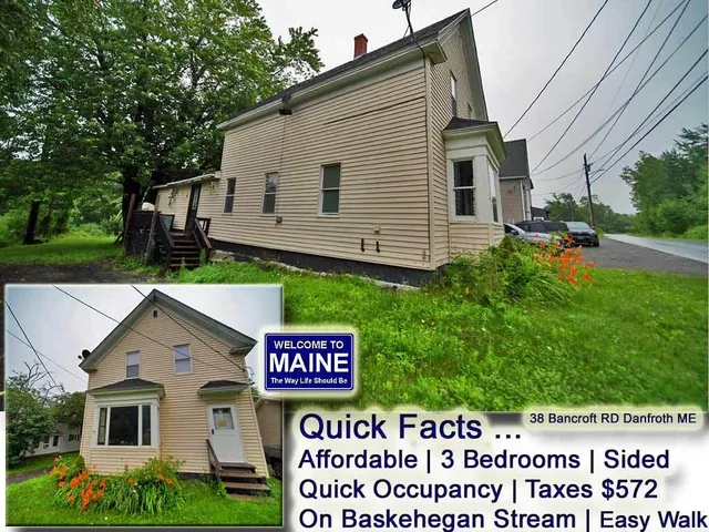 $69,900 | 38 Bancroft Road, Danforth, ME 04424