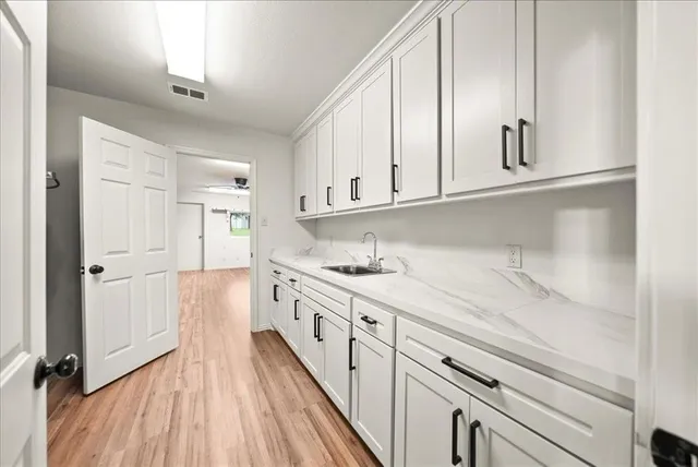 a view of an ocean and a city