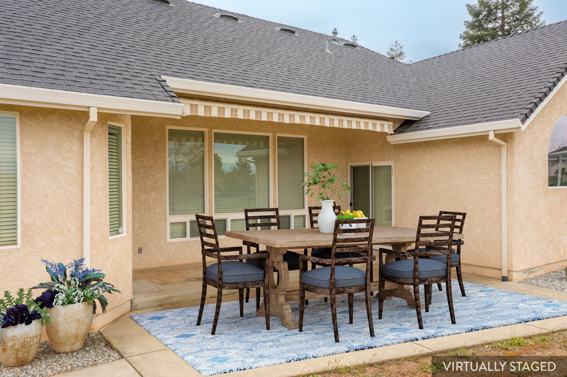 6850 Amber Ridge Drive Anderson, CA 96007 - Photo 35 of 47 Back Patio Staged