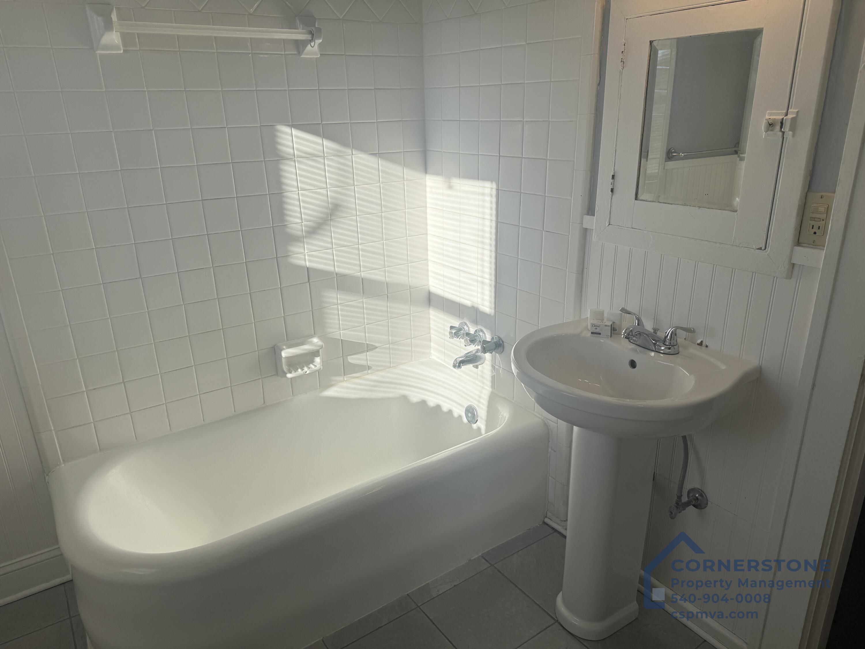 2423 Lofton Road Southwest, Unit 2 Roanoke, VA 24015 - Photo 5 of 14 a bathroom with a sink and a bathtub
