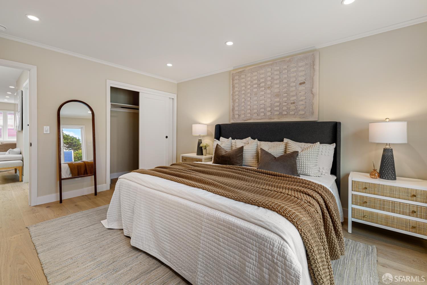 537 Russia Avenue San Francisco, CA 94112 - Photo 26 of 69 a bedroom with bed and a night stand