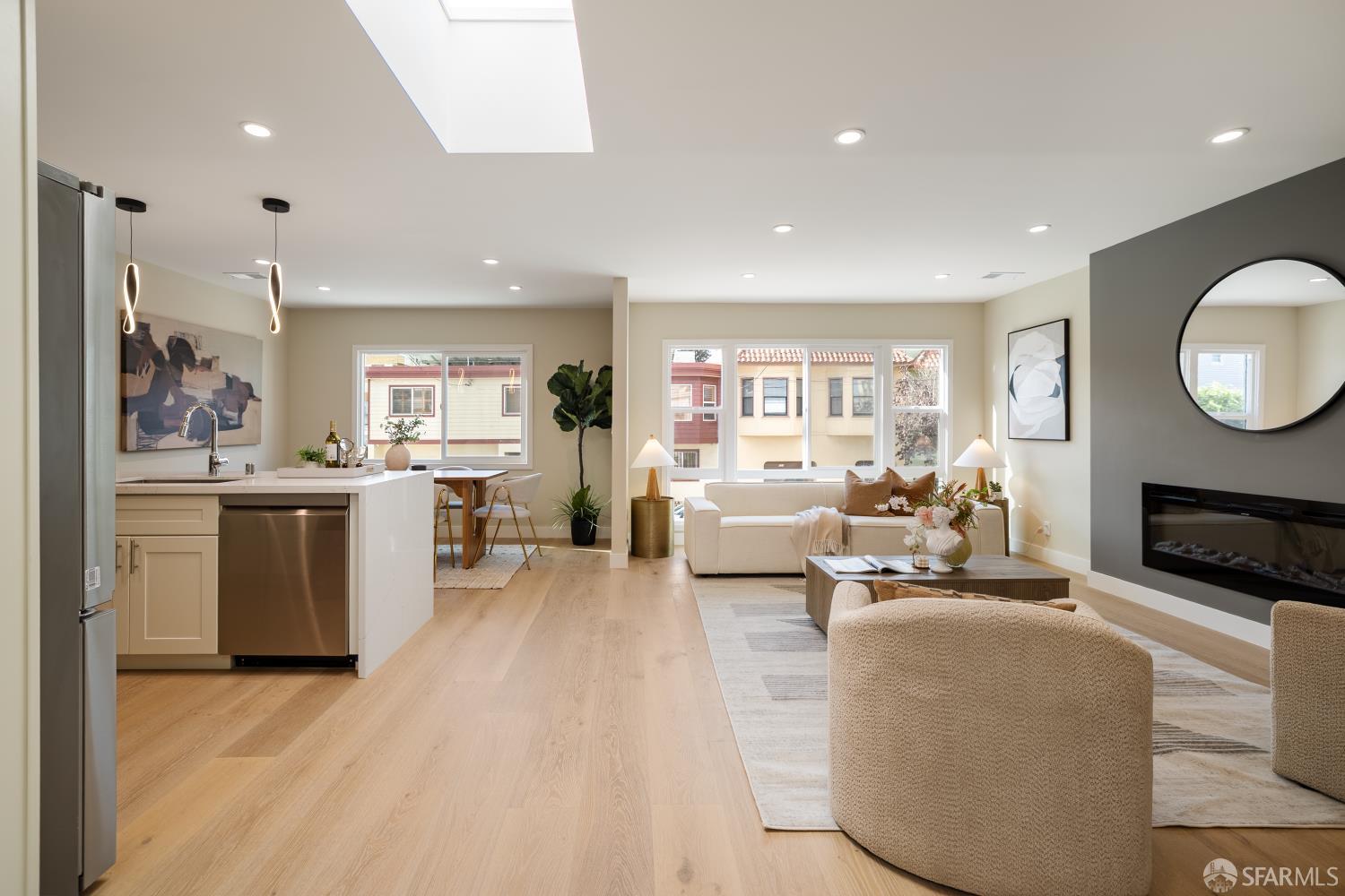 537 Russia Avenue San Francisco, CA 94112 - Photo 6 of 69 a living room with furniture and a fireplace