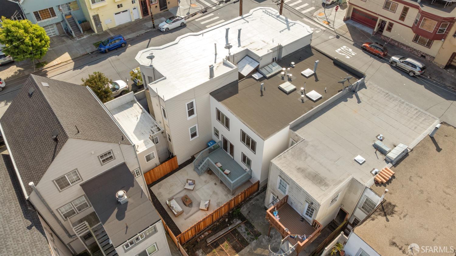 537 Russia Avenue San Francisco, CA 94112 - Photo 63 of 69 an aerial view of a house with a clock tower in the middle