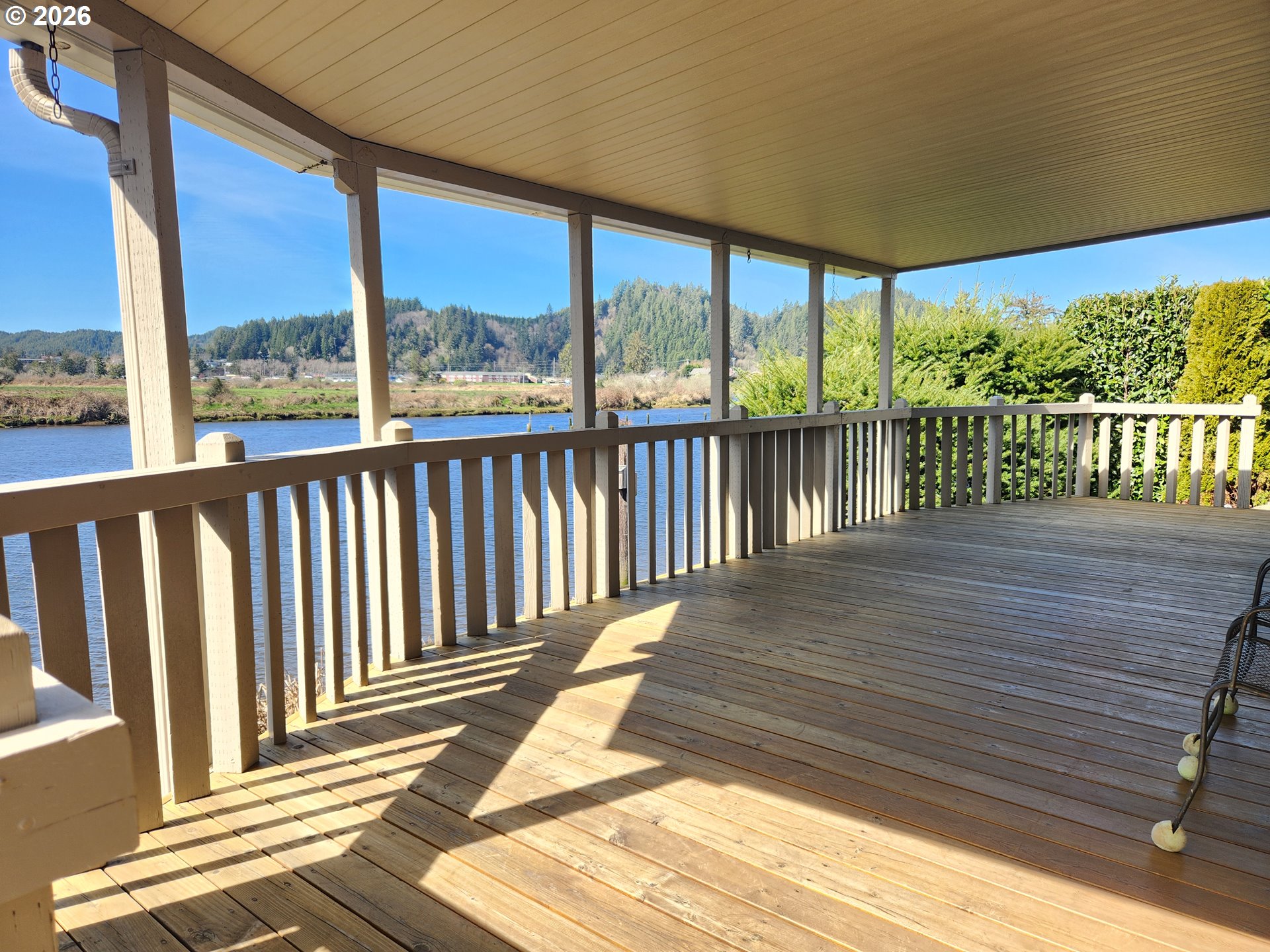 100 River Bend Road, Unit 24 Reedsport, OR 97467 - Photo 36 of 36 a view of a balcony with wooden floor