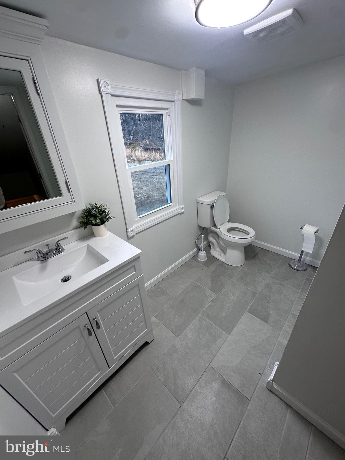 18712 Crossland Road Southwest Rawlings, MD 21557 - Photo 40 of 89 a bathroom with a sink mirror and toilet