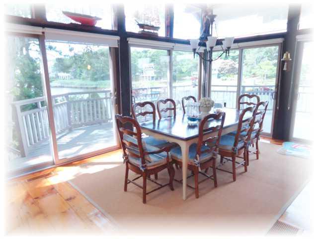 9 Chart Way Mashpee, MA 02649 - Photo 13 of 32 a dining room with furniture large windows and a livingroom