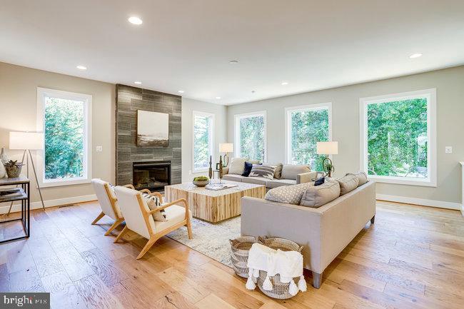 1829 Griffith Road Falls Church, VA 22043 - Photo 29 of 34 a living room with furniture and a fireplace