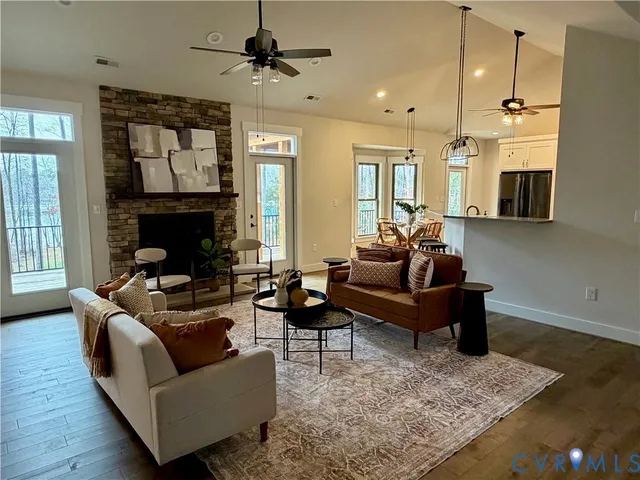 a bedroom with a bed and a mirror