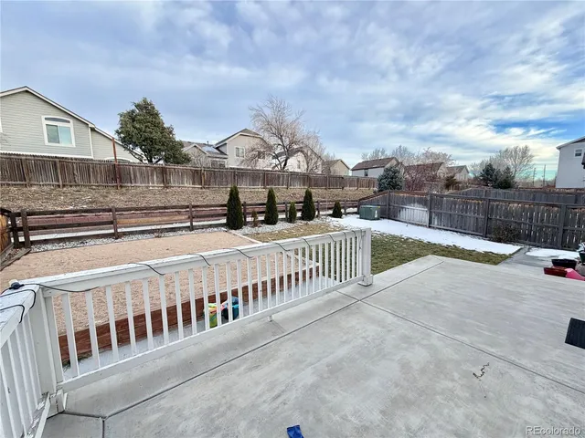 a view of a balcony with swimming pool