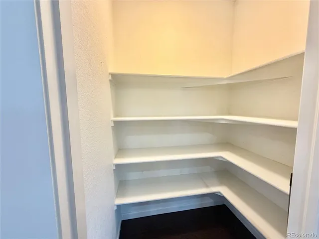 a refrigerator in a kitchen